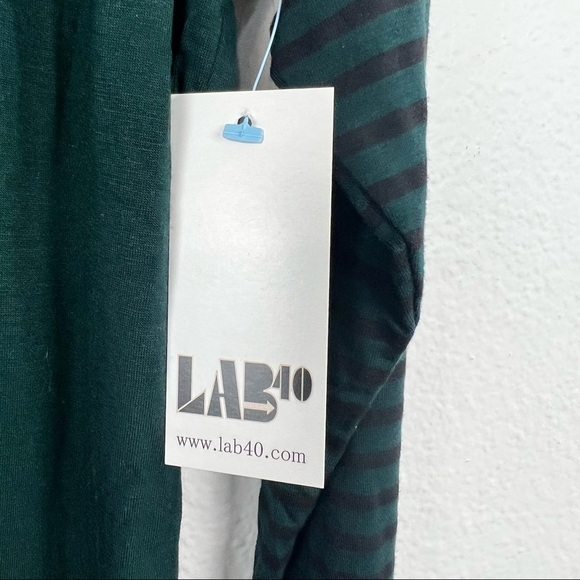 LAB40 Ryan Nursing Maternity Top, Hunter Green and Black Stripe, Medium, NWT! - Picture 8 of 8